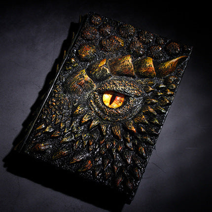 3D Dragon Retro Embossed Diary