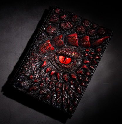 3D Dragon Retro Embossed Diary