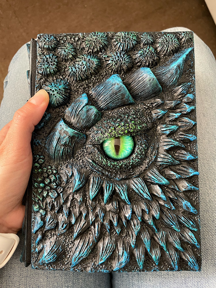 3D Dragon Retro Embossed Diary