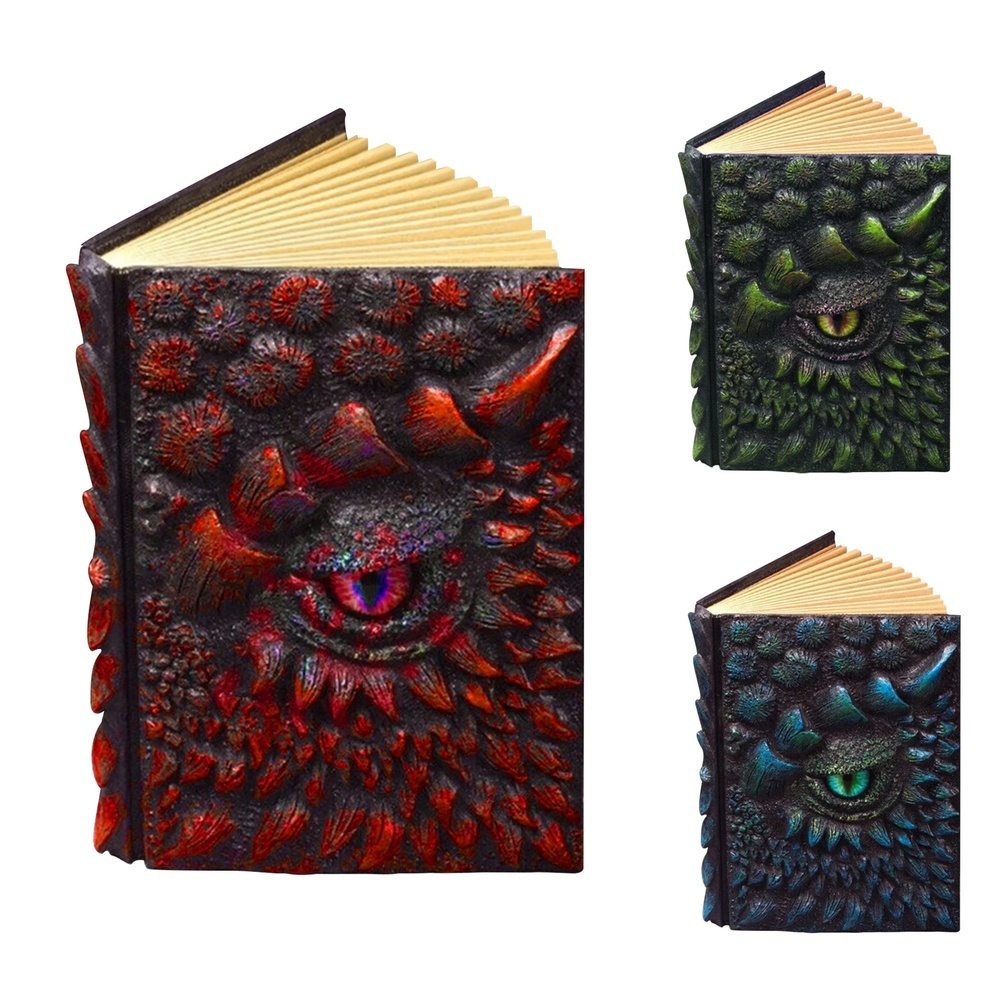 3D Dragon Retro Embossed Diary