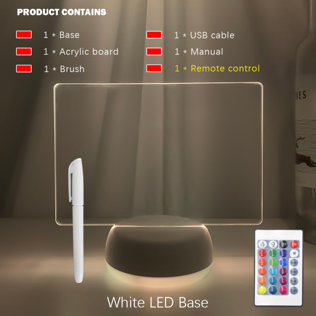 Rewritable Night Light