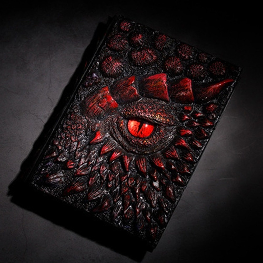 3D Dragon Retro Embossed Diary