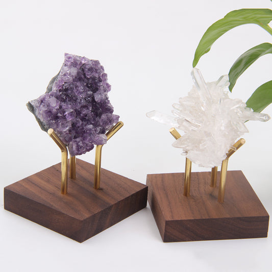 Wood Crystal Holder