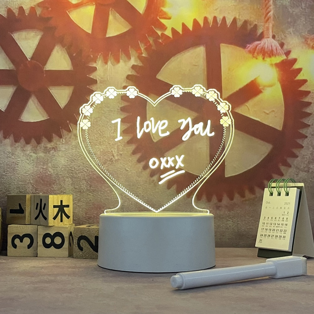 Creative USB Message Board Lamp